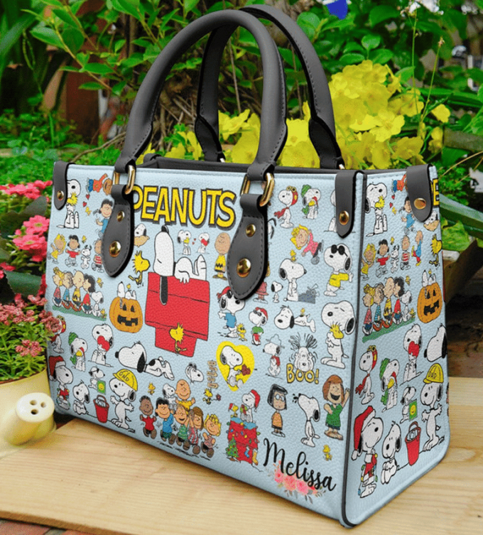 Snoopy Leather Handbag For Women Gift 2