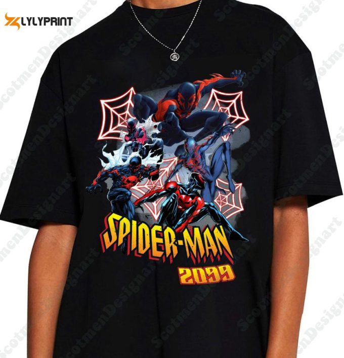 Spider-Man 2099 Comfort Colors Shirt, Miguel O'Hara Shirt, Spider-Man Across The Spider Verse Shirt, Comfort Colors Shirt, Comic Book Shirt 1