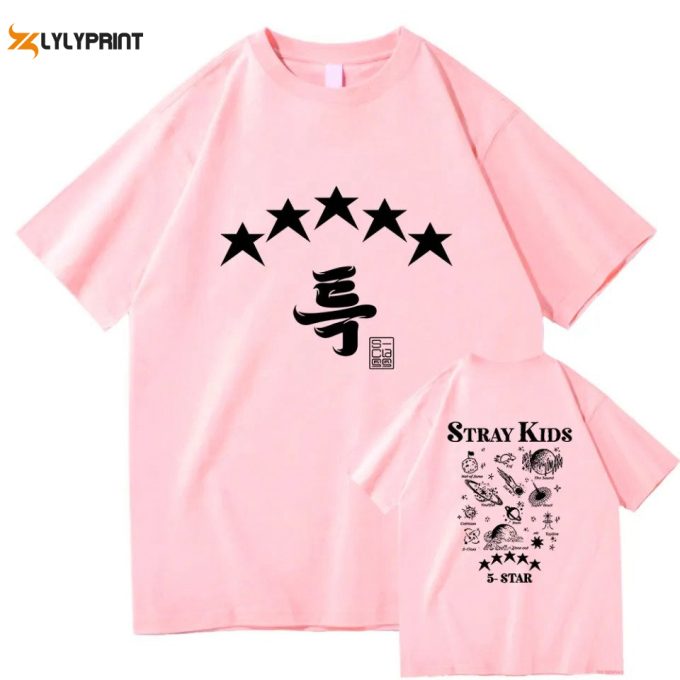 Stray Kids 5 Star T-Shirt, Stray Kids Album Shirt, Straykids 5 Star Tee, Stay Gifts, Stray Kids Kpop Shirt, Straykids S Class, Skzoo Tee. 1