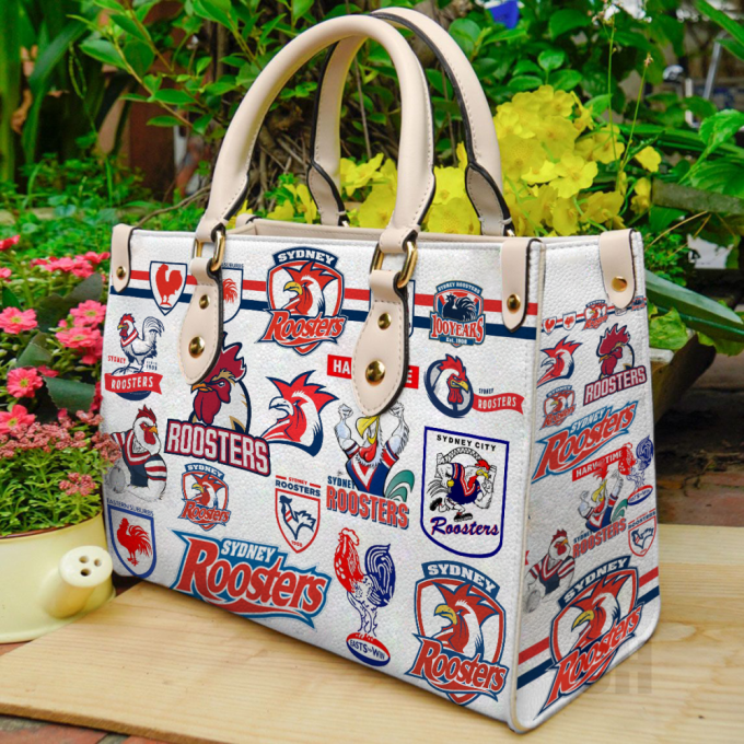 Sydney Roosters Leather Handbag For Women Gift 2