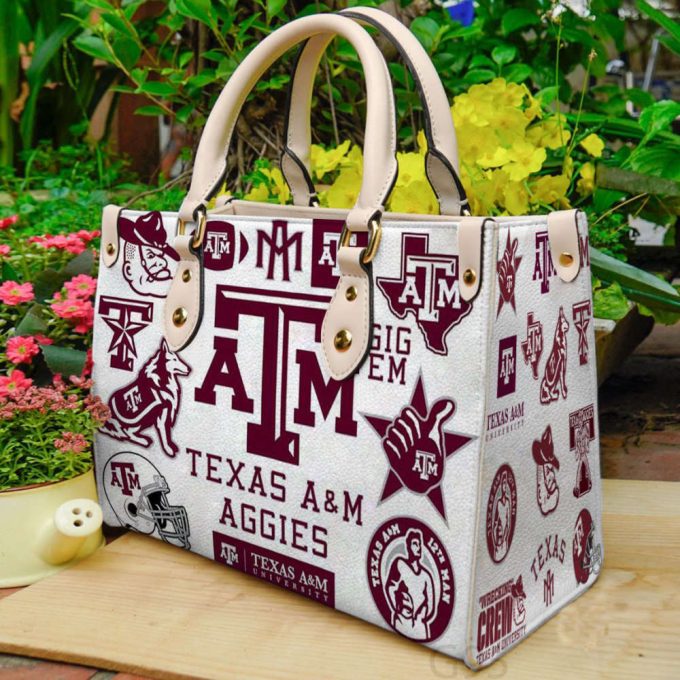 Texas A&Amp;M Aggies Leather Handbag For Women Giftb 2