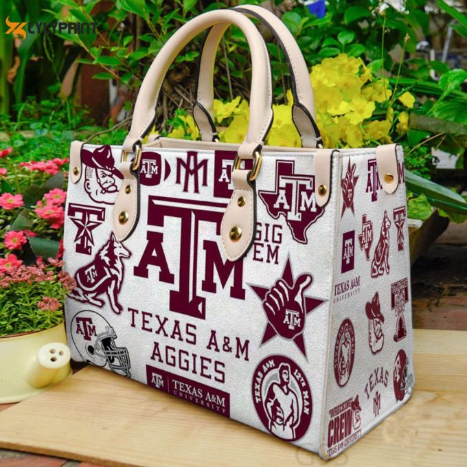 Texas A&Amp;Amp;M Aggies Leather Handbag For Women Giftb 1