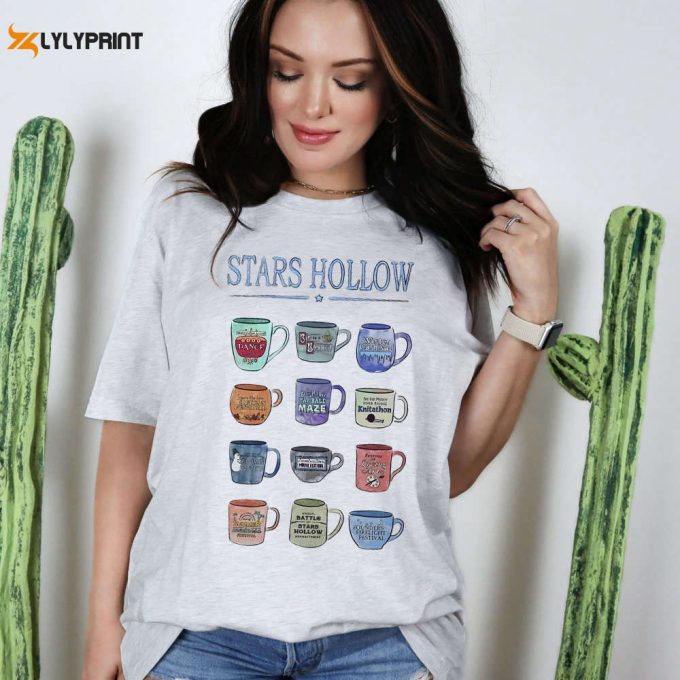 Trendy Vintage Stars Hollow T-Shirt, Luke'S Diner Sweatshirt, Gilmore Girls Lovers Gift, New Year Shirt Gift, Cute Womens Winter Hoodie. 1