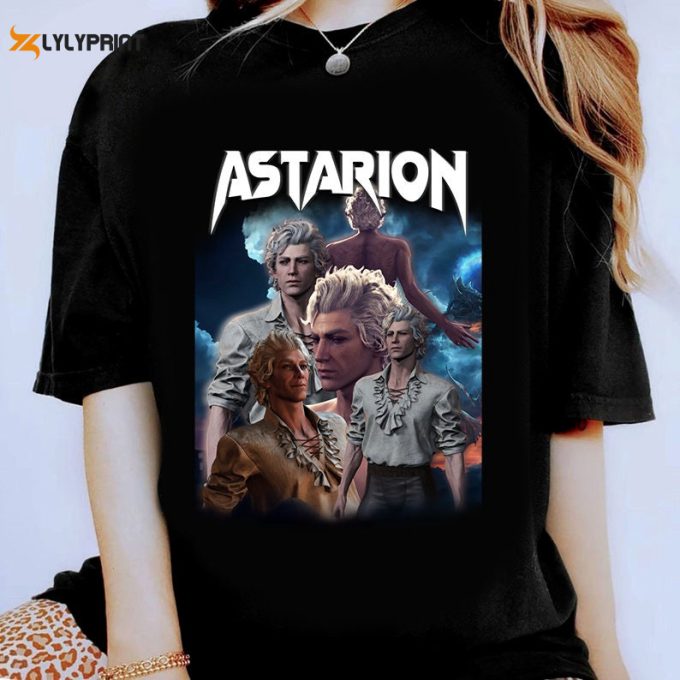 Vintage Astarion Baldurs Gate 3 Girl Dinner T-Shirt, Astarion Art Sweatshirt, Astarion Rogue Vampire Baldur'S Gate 3 Shirt,Game Tee. 1