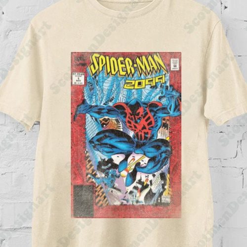 Vintage Spider-man 2099 Graphic Comfort Colors Shirt, Spider-Verse Shirt, Across The Spider-Verse Shirt