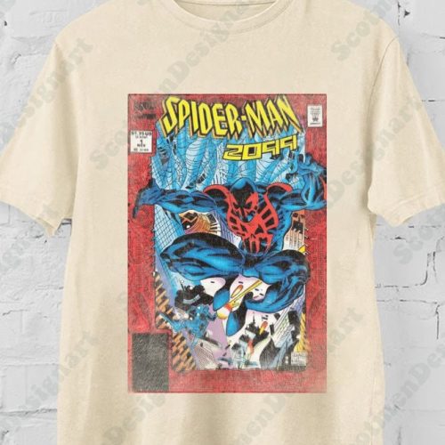 Vintage Spider-man 2099 Graphic Comfort Colors Shirt, Spider-Verse Shirt, Across The Spider-Verse Shirt