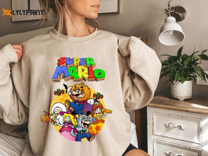 Vintage Super Mario Halloween Shirt, Super Mario Halloween Party, Super Mario Halloween, Trick Or Treat Shirt, Mario Friend Party 1