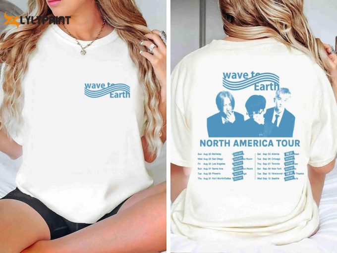 Vintage Wave To Earth Tour T-Shirt, Wave To Earth K-Pop Tour, Korean Band Shirt, Wave To Earth Merch, Wave To Earth Gift For Fan. 1