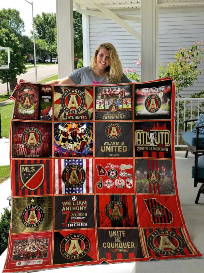 Atlanta United Fc Quilt For Fans Home Decor Gift 2