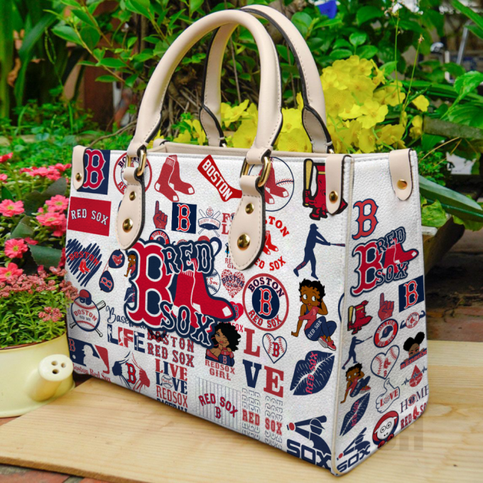 Boston Red Sox Leather Bag For Women Gift 2