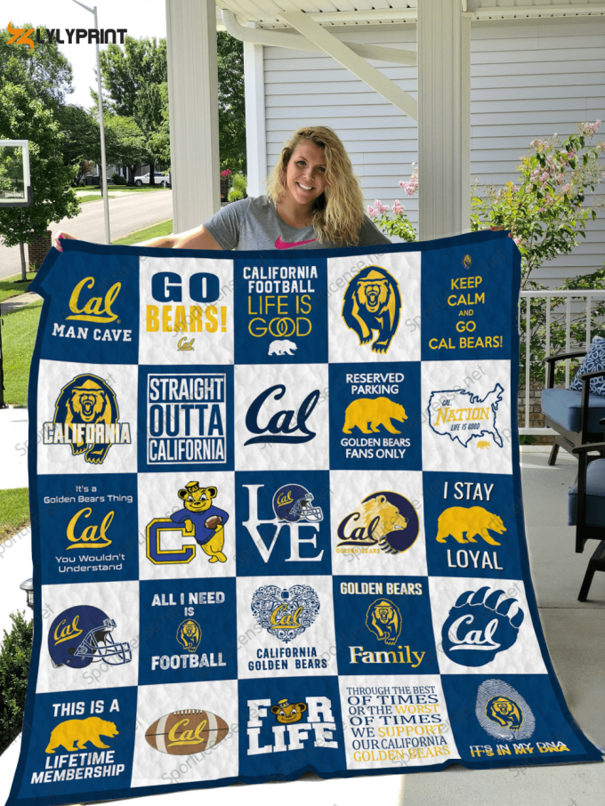 California Golden Bears 1 Quilt For Fans Home Decor Gift 1