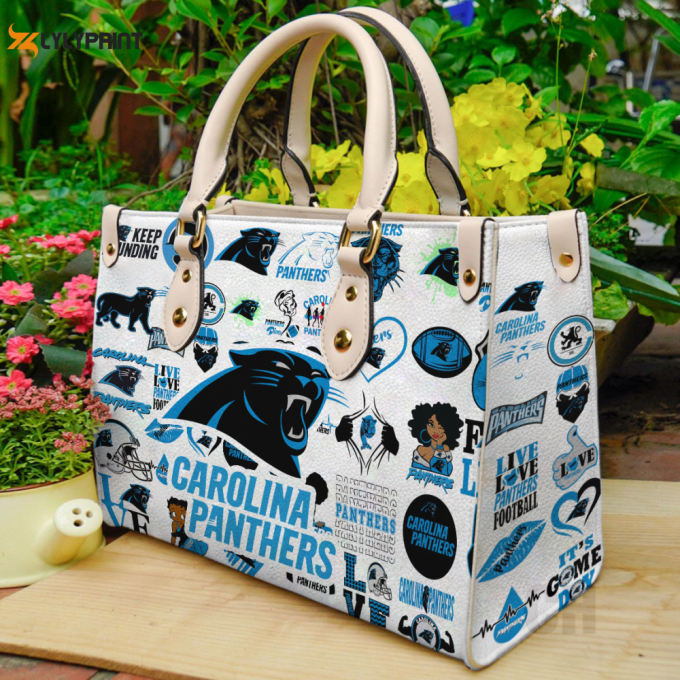 Carolina Panthers Leather Bag For Women Gift 1