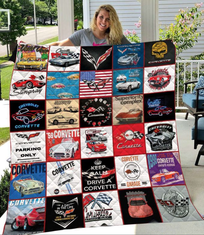 Chevrolet Corvette Quilt For Fans Home Decor Gift 2