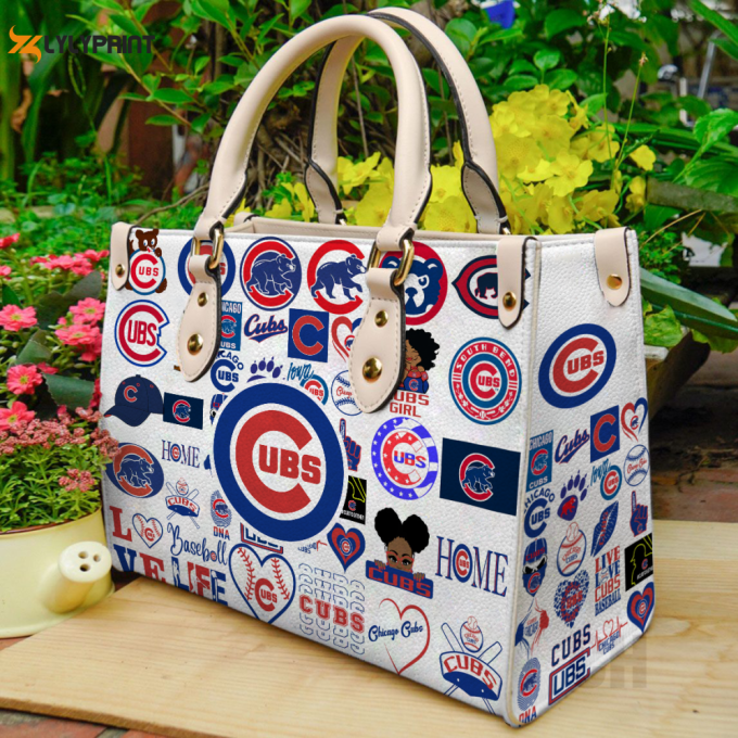 Chicago Cubs Leather Bag For Women Gift 1