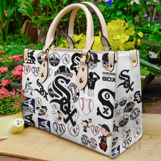 Chicago White Sox Leather Bag For Women Gift 2