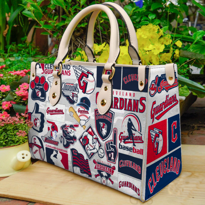 Cleveland Indians Leather Bag For Women Gift 2