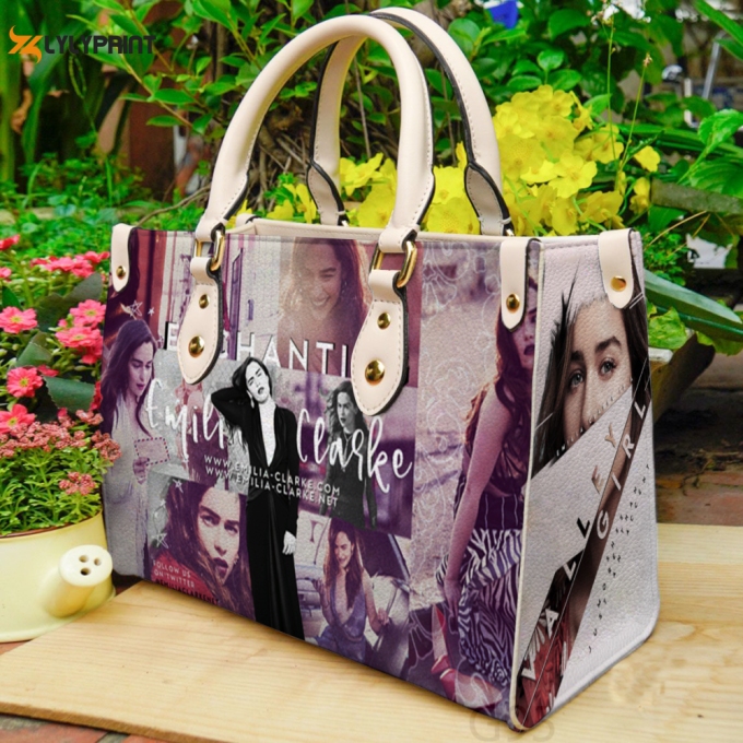 Emilia Clarke Leather Bag For Women Gift 1