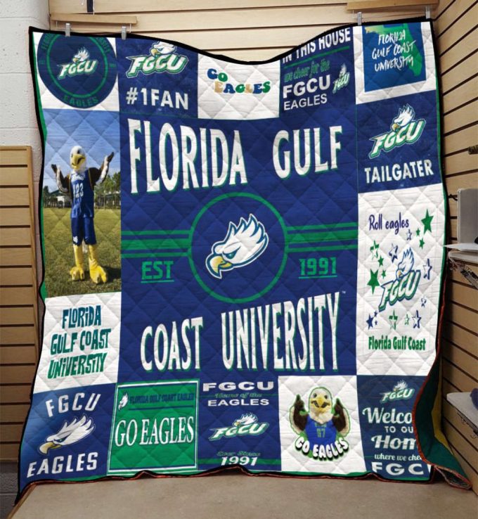 Florida Gulf Coast Quilt For Fans Home Decor Gift 2