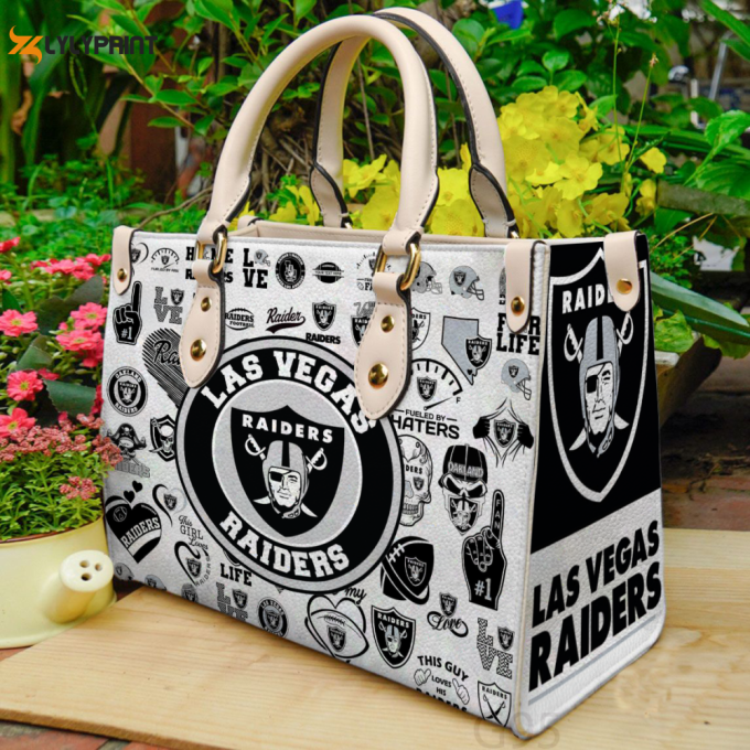 Las Vegas Raiders Hand Leather Bag For Women Gift 1