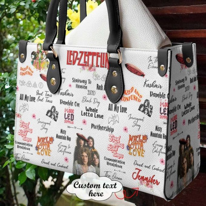 Led Zeppelin 1 Hand Leather Bag For Women Gift 2