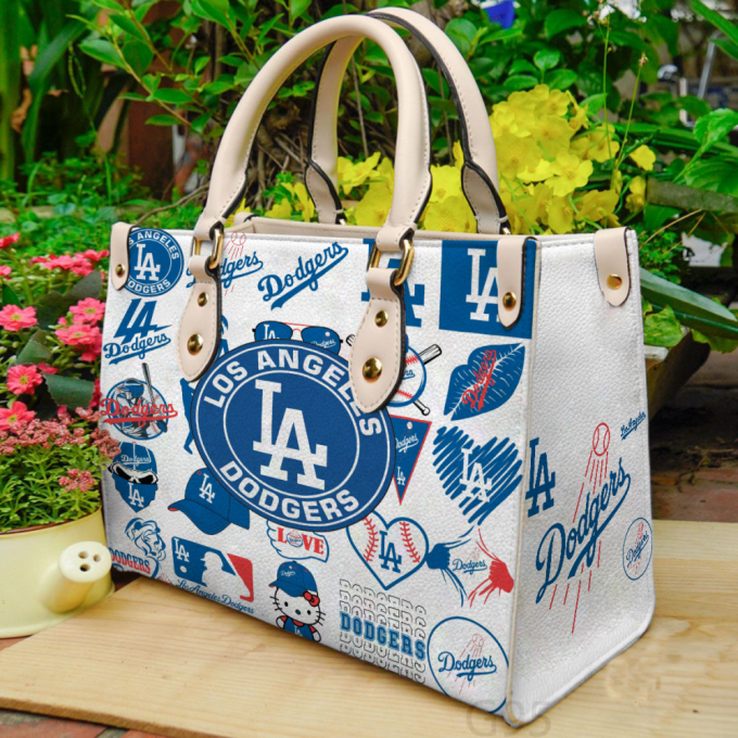 Los Angeles Dodgers Hand Leather Bag Gift For Women 2