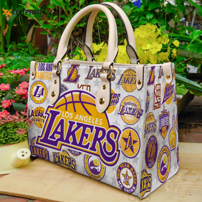 Los Angeles Lakers I1 Leather Bag G95 1