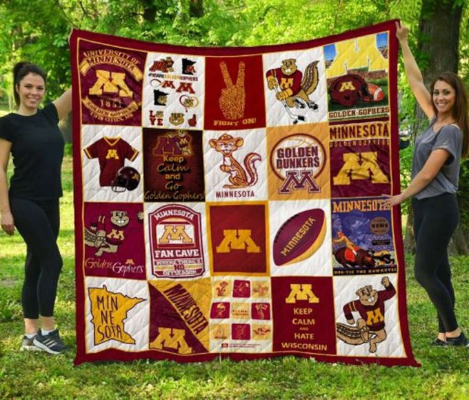 Minnesota Golden Gophers 2 Quilt For Fans Home Decor Gift 2