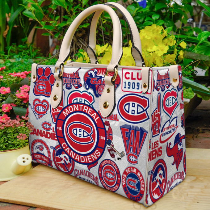 Montreal Canadiens Hand Leather Bag For Women Gift 2