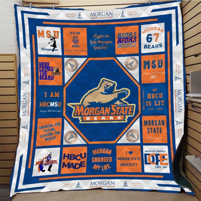 Morgan State Bears 1 Quilt For Fans Home Decor Gift 2