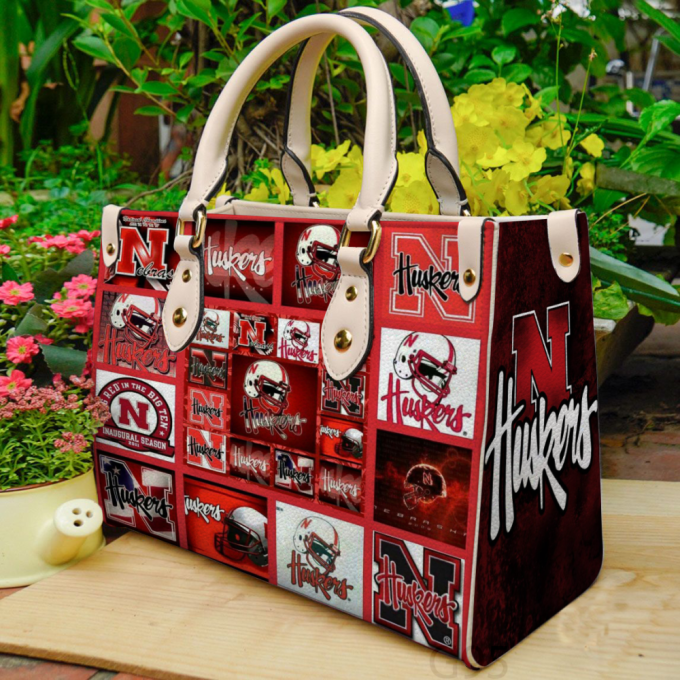 Nebraska Cornhuskers Hand Leather Bag For Women Gift 2