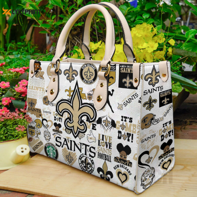 New Orleans Saints Leather Bag For Women Gift 1