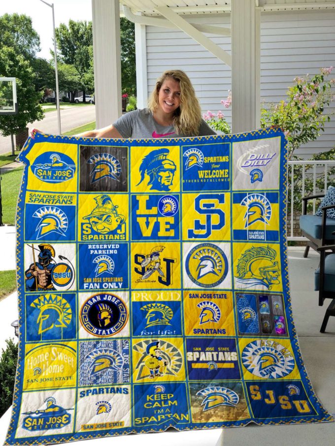 San Jos� State Spartans Quilt For Fans Home Decor Gift 2
