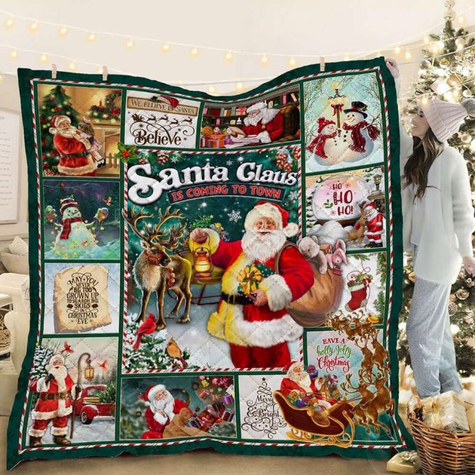 Santa Claus 1 Quilt For Fans Home Decor Gift 2