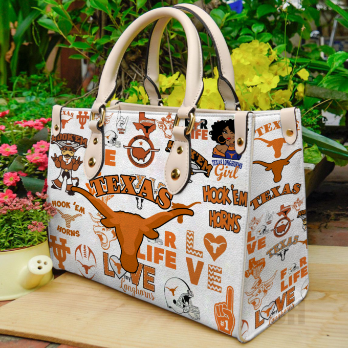 Texas Longhorns Leather Bag For Women Gift 2