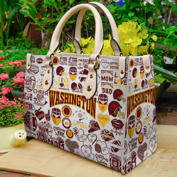 Washington Redskins A1 Hand Leather Bag For Women Gift 2