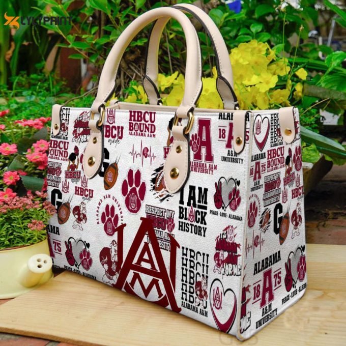 Alabama A&Amp;Amp;M Bulldogs 1 Leather Handbag Gift For Women 1