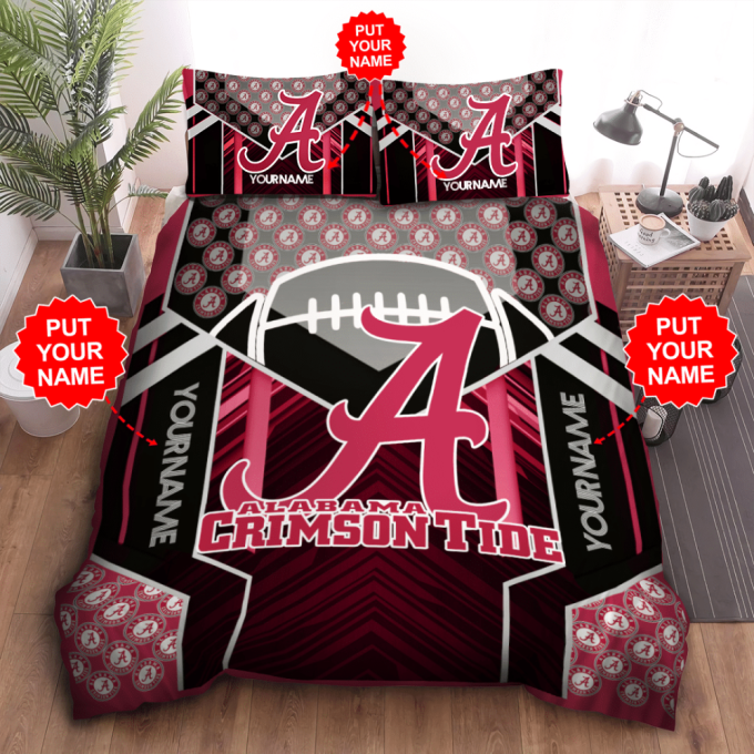 Alabama Crimson Tide Duvet Cover Bedding Set Gift For Fans 2