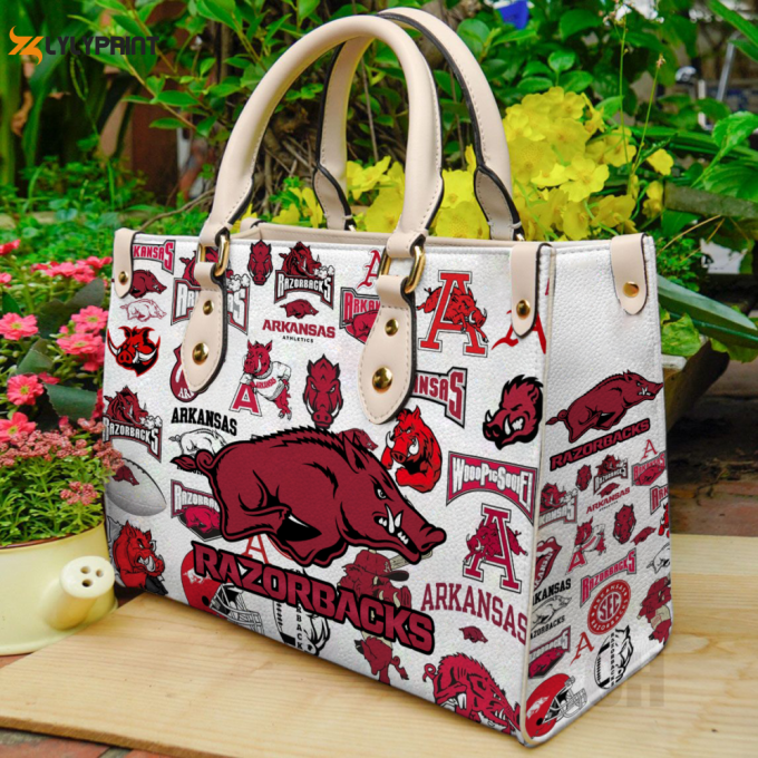 Arkansas Razorbacks Lover Leather Bag For Women Gift 1