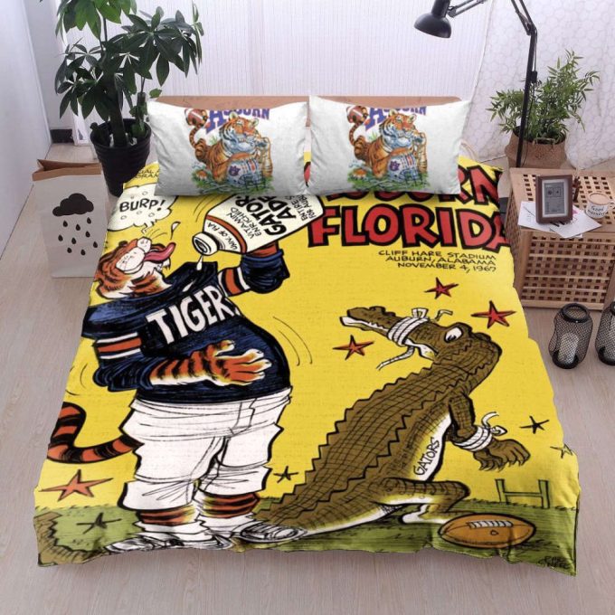 Auburn Tigers Duvet Cover Bedding Set Gift For Fans 2