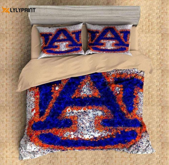 Auburn Tigers Duvet Cover Bedding Set Gift For Fans 1