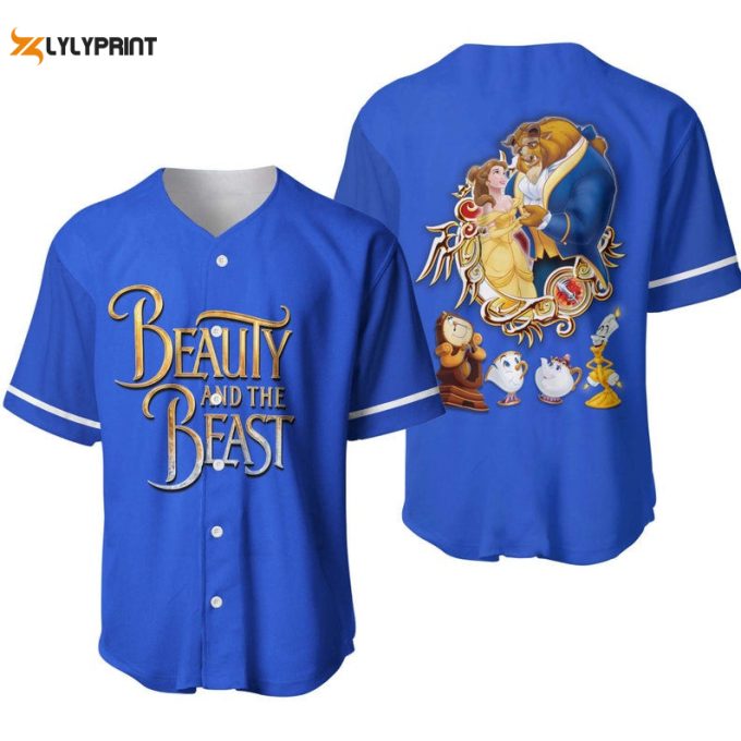 Beauty And The Beast All Over Print Baseball Jersey 1