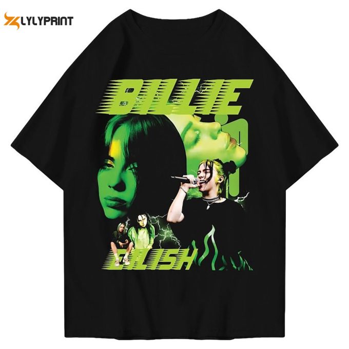 Billie Eilish Shirt, Vintage Billie Eilish Shirt, Billie Eilish Tshirt, Vintage 90S Bootleg T-Shirt, Billie Eilish Merch 1