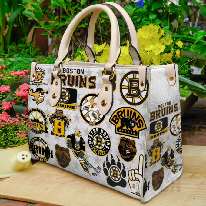 Boston Bruins Leather Bag For Women Gift 2