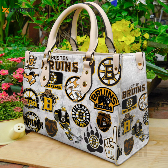 Boston Bruins Leather Bag For Women Gift 1