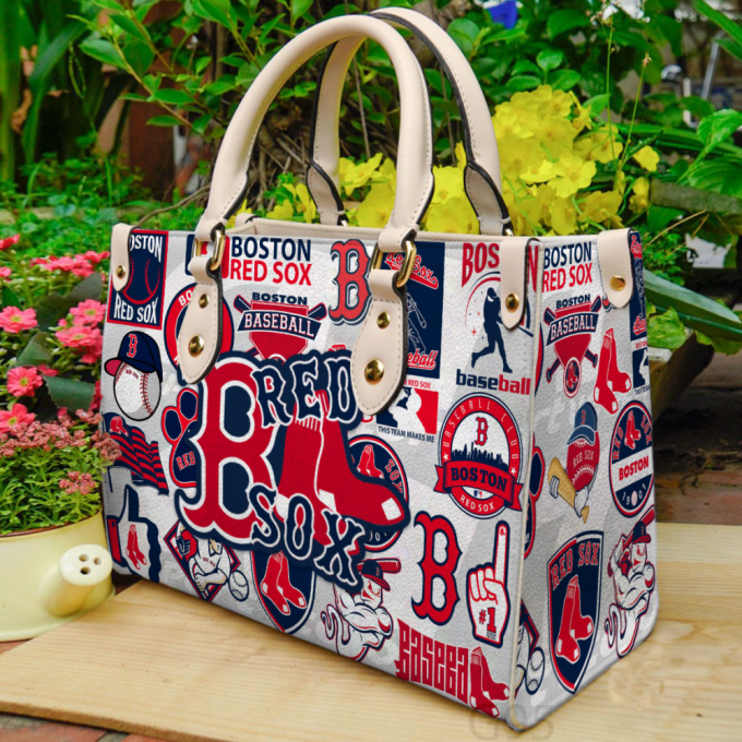 Boston Red Sox Hand Leather Bag For Women Gift 2