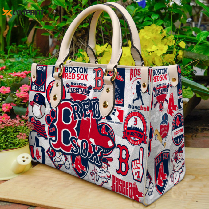 Boston Red Sox Hand Leather Bag For Women Gift 1