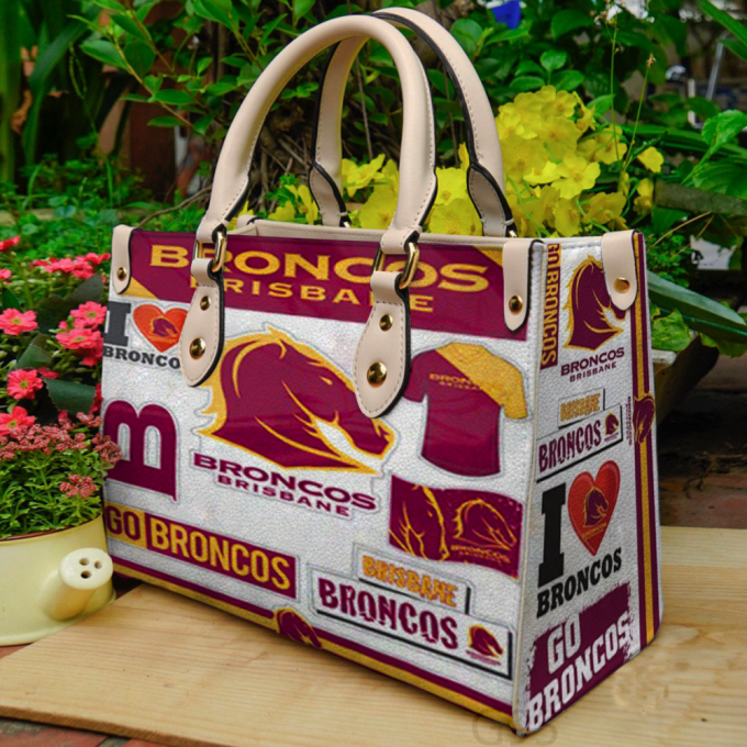 Brisbane Broncos Leather Bag For Women Gift 2