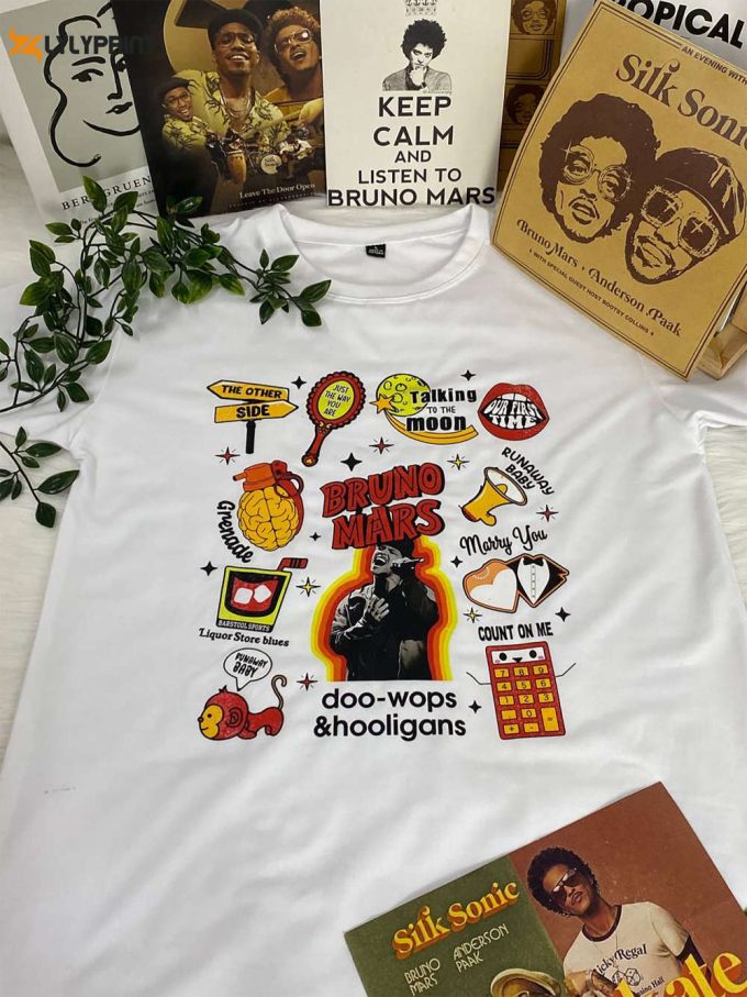 Bruno Mars Doo-Wops &Amp;Amp; Hooligans Album Shirt, Bruno Mars Merch Shirt 1