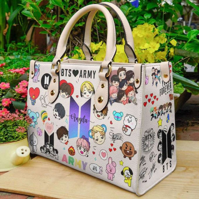 Bts Band Leather Bag For Women Gift 2