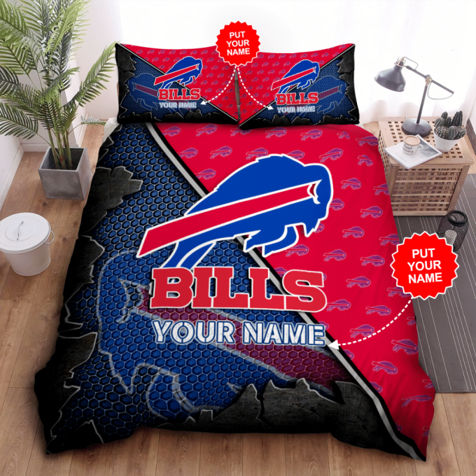 Buffalo Bills Duvet Cover Bedding Set Gift For Fans 2